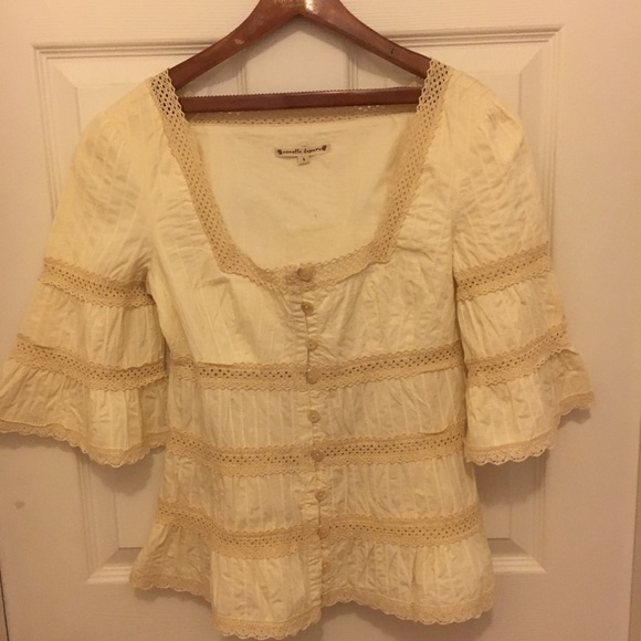 Nanette Lepore | bell sleeve, tiered blouse - Picture 5 of 5